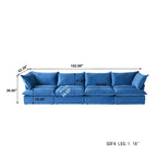 Modular Sectional Sofa Couch, Velvet 3 or 4 Seater Sofa, Minimalist Style Comfy Sofa Couch for Living Room Apartment