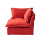 U Shape Couch Sectional for Living Room, Velvet Convertible Sectional Sofa With Ottomans