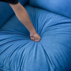 U Shape Couch Sectional for Living Room, Velvet Convertible Sectional Sofa With Ottomans