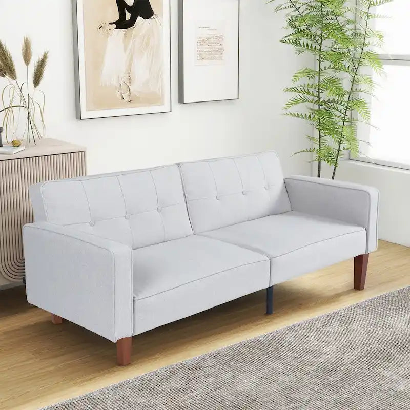 Futon Sofa Bed Couch Memory Foam Futon Convertible Couch Bed Sleeper for Living Room - 68.11*30.11*28.74