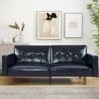 Futon Sofa Bed Couch Memory Foam Futon Convertible Couch Bed Sleeper for Living Room - 68.11*30.11*28.74