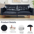 Futon Sofa Bed Couch Memory Foam Futon Convertible Couch Bed Sleeper for Living Room - 68.11*30.11*28.74