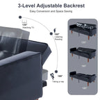 Futon Sofa Bed Couch Memory Foam Futon Convertible Couch Bed Sleeper for Living Room - 68.11*30.11*28.74