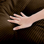 Sectional Sofa Comfy Corduroy Couch with Pillows and Round Armrests,Corduroy Sofa Sleeper Deep Couches with Storage Ottoman