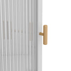 3-Tiers Coner Cabinet With Glass Door