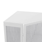 3-Tiers Coner Cabinet With Glass Door