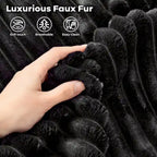 OVIOS Long Plush Deep Seat Indoor Sofa With Ottoman