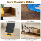 70.9 inch Console Table with 2 Power Outlets and USB Ports, Rustic Industrial Sofa Table for Living Room