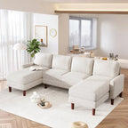 U-Shaped Cushion Modular Sofa for Living Rooms and Spacious Spaces