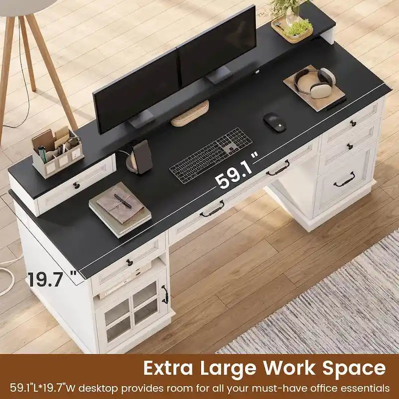 Executive Desk Drawers Home Office Desk Storage Cabinet