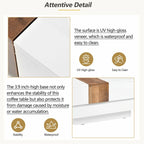 31.4 Square Coffee Table with Sliding Top and Hidden Storage