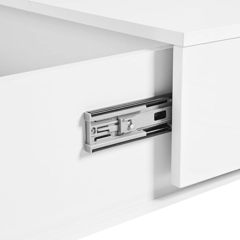 31.4 Square Coffee Table with Sliding Top and Hidden Storage