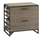 Lateral File Cabinet in Rustic Grey