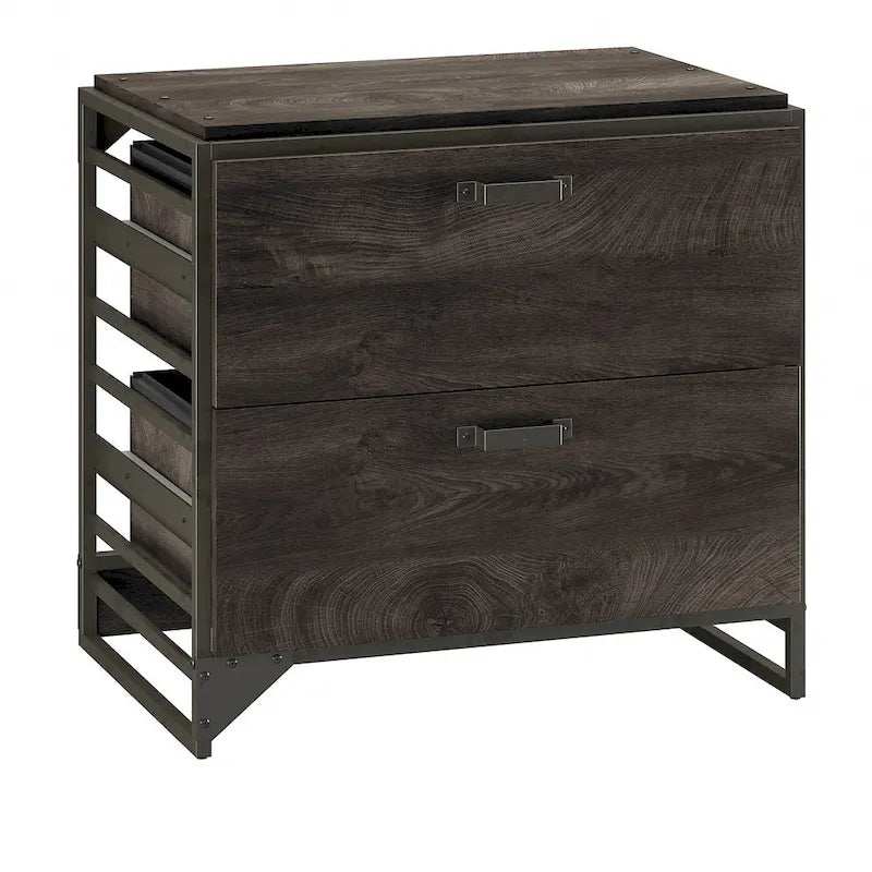 Lateral File Cabinet in Rustic Grey