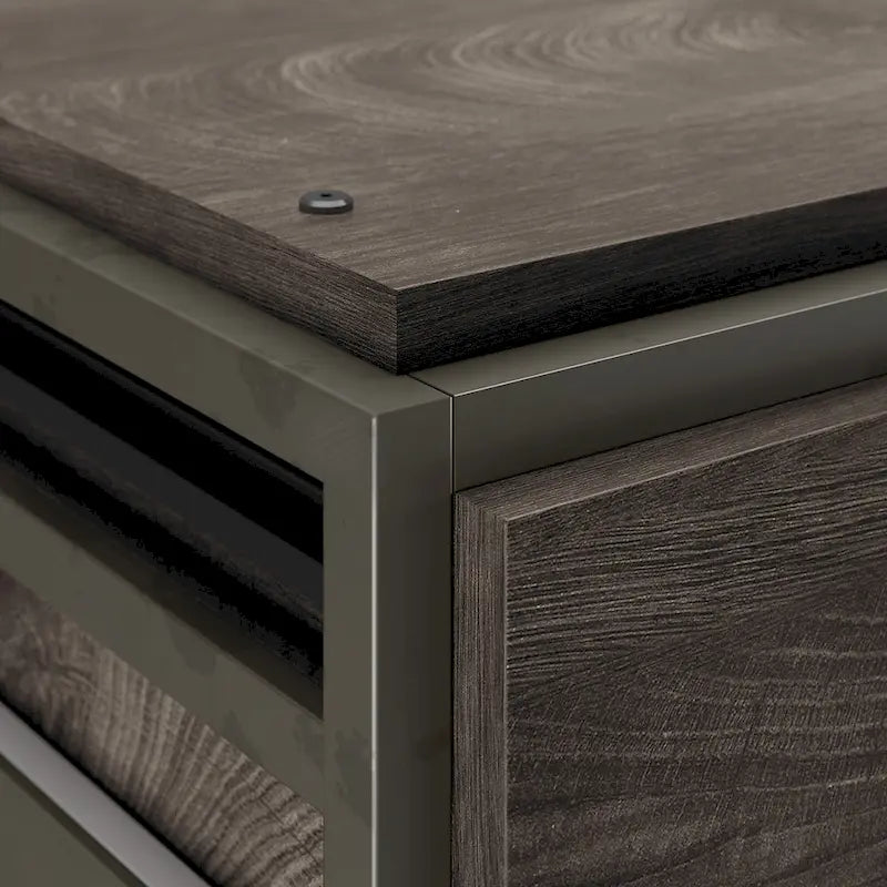 Lateral File Cabinet in Rustic Grey